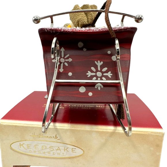 Hallmark Keepsake Ornament Santa's Magic Sleigh 2003 Waiting For Santa Collectio - Picture 6 of 13